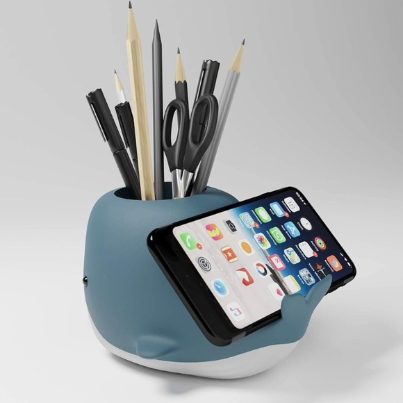 Moby Grey Whale Desk Organizer. - Picture 5 of 7